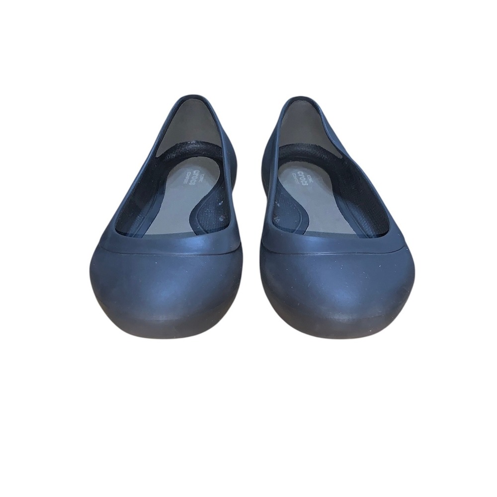 Crocs Lina Ballet Flat Womens 11 Gray Pointed Toe Slip On Comfort Shoes - Picture 3 of 7
